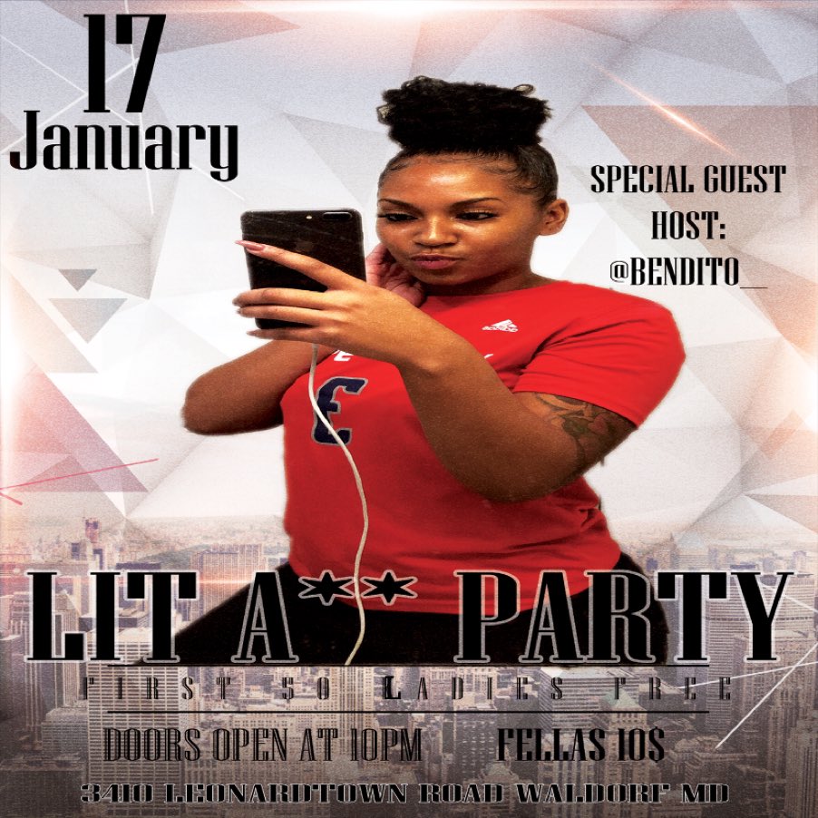 ATP_ENT's tweet photo. [ 01.17.20 ] #LITASSPARTY| @ATP_ENT &amp; SWERVE ENT | Doors open at 10pm 
1st 50 LADIES ARE FREE🔥🔥🔥| VIBEZ BY: @DJMisterATP hosted by: @lilrashadd special guest hosts: @ebbbnnyy @RedboneJae &amp; | 3410 LEONARDTOWN RD @THERINK |

#FRIDAYNIGHT #TWERKWARS #ENDLESSMOVES #DMVNIGHTLIFE https://t.co/y7lyGuW0Ve