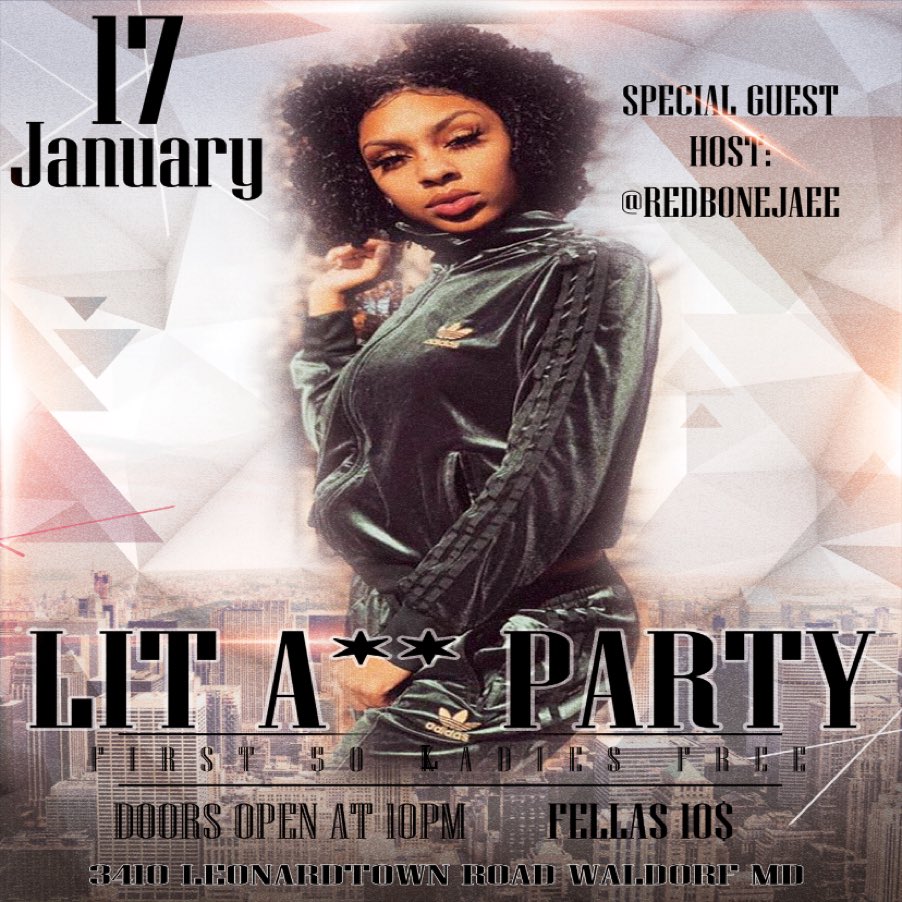 ATP_ENT's tweet photo. [ 01.17.20 ] #LITASSPARTY| @ATP_ENT &amp; SWERVE ENT | Doors open at 10pm 
1st 50 LADIES ARE FREE🔥🔥🔥| VIBEZ BY: @DJMisterATP hosted by: @lilrashadd special guest hosts: @ebbbnnyy @RedboneJae &amp; | 3410 LEONARDTOWN RD @THERINK |

#FRIDAYNIGHT #TWERKWARS #ENDLESSMOVES #DMVNIGHTLIFE https://t.co/y7lyGuW0Ve