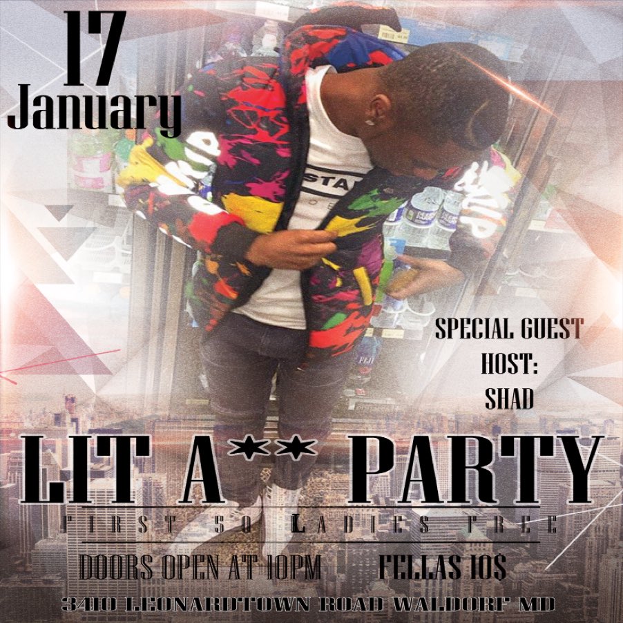 ATP_ENT's tweet photo. [ 01.17.20 ] #LITASSPARTY| @ATP_ENT &amp; SWERVE ENT | Doors open at 10pm 
1st 50 LADIES ARE FREE🔥🔥🔥| VIBEZ BY: @DJMisterATP hosted by: @lilrashadd special guest hosts: @ebbbnnyy @RedboneJae &amp; | 3410 LEONARDTOWN RD @THERINK |

#FRIDAYNIGHT #TWERKWARS #ENDLESSMOVES #DMVNIGHTLIFE https://t.co/y7lyGuW0Ve