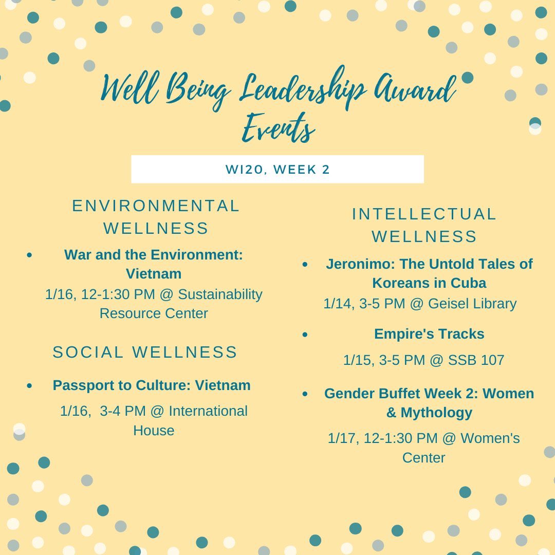 UCSDZone's tweet photo. Happy Week 2 Tritons! All of The Zones programs are up and running now so come stop by during weeks programs or just come grab a cup of tea. Don't let the stress get to you already! Start early in your classes and for the Wellbeing Leadership Award. #ZoneTip #Destress #GoodLuck https://t.co/hVB0noExM1