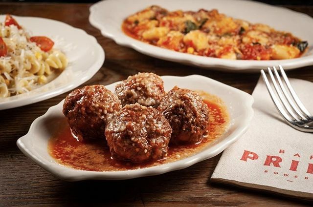 BarPrimi's tweet image. Sal's Stuffed Meatballs | photo: @52chefs #dinnertime #bowery #barprimi