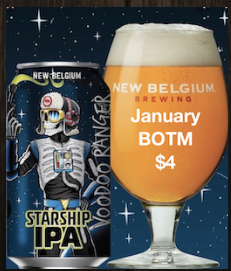Best way to start off the new year!  January BOTM, <a href="/newbelgium/">New Belgium Brewing</a> #VoodooRanger #StarshipIPA