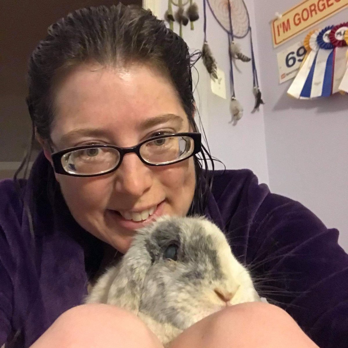 runbunmag's tweet photo. Bubbles Bright Eyes is now 12-1/2 years old. Since she has a flat face like dwarves do, she’ll benefit from her new Venta Airwasher. It Will scrub at all household toxins in her new environment.#ShelterSurvivor #BrightEyesAlive #BunnySanctuary #RabbitRescue #SpecialNeeds https://t.co/qtSmEGCQVh