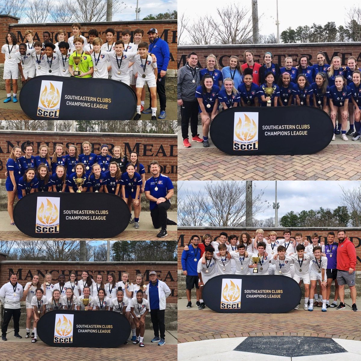 AMAZING 🏆🏆🏆🏆🏆 That’s right‼️Out of the 8 SCCL East Championships being sought after by 13 clubs, we are bringing 5 back 🏆 to Cola town! 
Big Congrats to the 05 Boys Premier, 04 Boys Premier, 04 Girls Premier, 03 Girls Premier, 01/02 Girls Premier‼️#scufcfam #wearthebadge