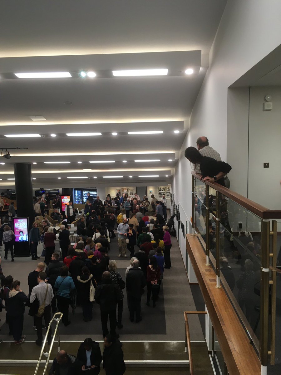 LyndaJGraham's tweet photo. What a buzz! Huge crowds in the @FairfieldHalls foyer listening to 15young cellists waiting to hear ⁦@ShekuKM⁩ &amp; @LondonMozartPlayers Packed auditorium, wonderful concert. Long queues for CD interval signings. #InsideCroydon #Croydonevents .A triumph! https://t.co/rUZxlpYMpL