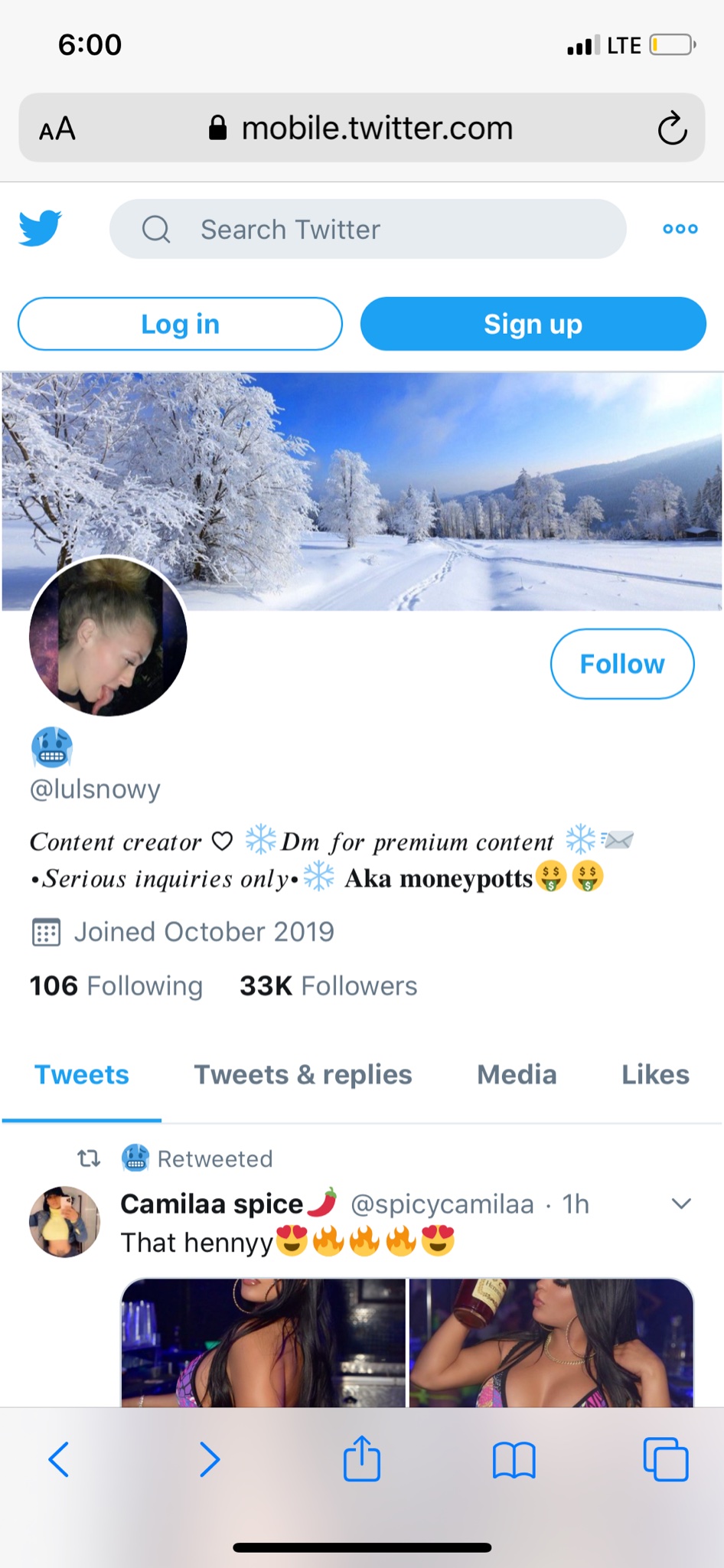 Jordan Rene' on X: Please I need everyone to retweet! THIS PAGE @lulsnowy  HAS ME BLOCKED AND IS SCAMMING STEALING ALL MY CONTENT! Report them please  and don't get scammed! My Instagram