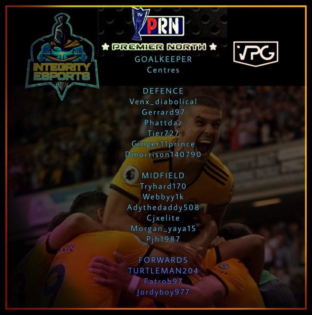 Squad announcement ⚽️                              Here is our <a href="/OfficialVPG/">Virtual Pro Gaming</a> squad for the upcoming season in the <a href="/VPGPremier/">VPG Esports Premier</a> league ⚽️ looking forward to an exciting season!#FIFA20 #proclubs