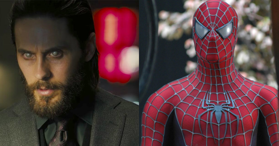 heroichollywood's tweet photo. Leaked Image From Jared Leto’s ‘Morbius’ Shows Tobey Maguire’s Spider-Man  https://t.co/cuxbFh4yie https://t.co/Y9DQ7Js5rj