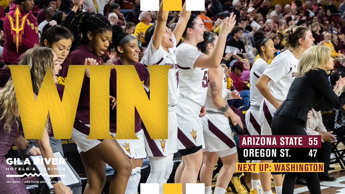 SunDevilWBB's tweet image. DOWN GOES NO. 3‼️

@SunDevilWBB upsets No. 3 Oregon State!

It is the first time since 2010 that an @ncaawbb team has beaten AP Top 5 teams in consecutive regular season games!