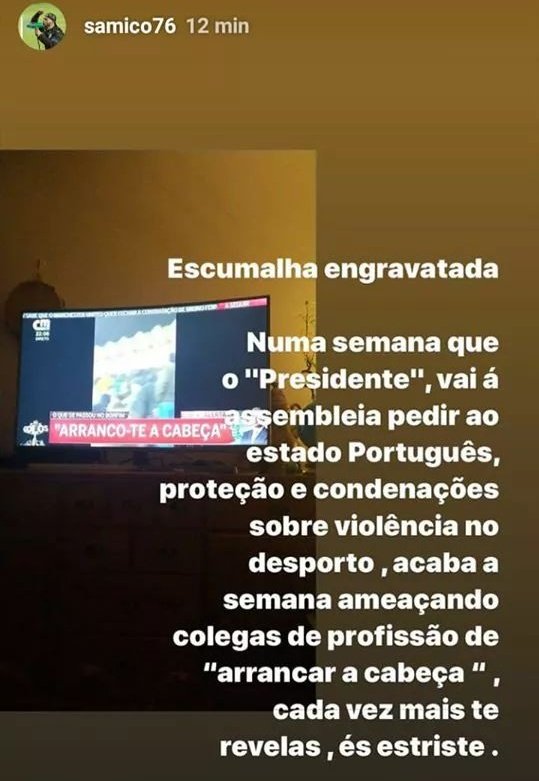 3Sporting's tweet photo. Inspirador para o secretário de estado da Juventude, que com este mesmo dirigente, o #DoutorCoragem teve esta semana no combate à violência.
Para festejar o encontro no fim de semana ameaçou o adversário de lhe arrancar a cabeça, que segundo o #Record 😏
#Samico
#VarandasOut2020 https://t.co/F5Kikz2Hz4