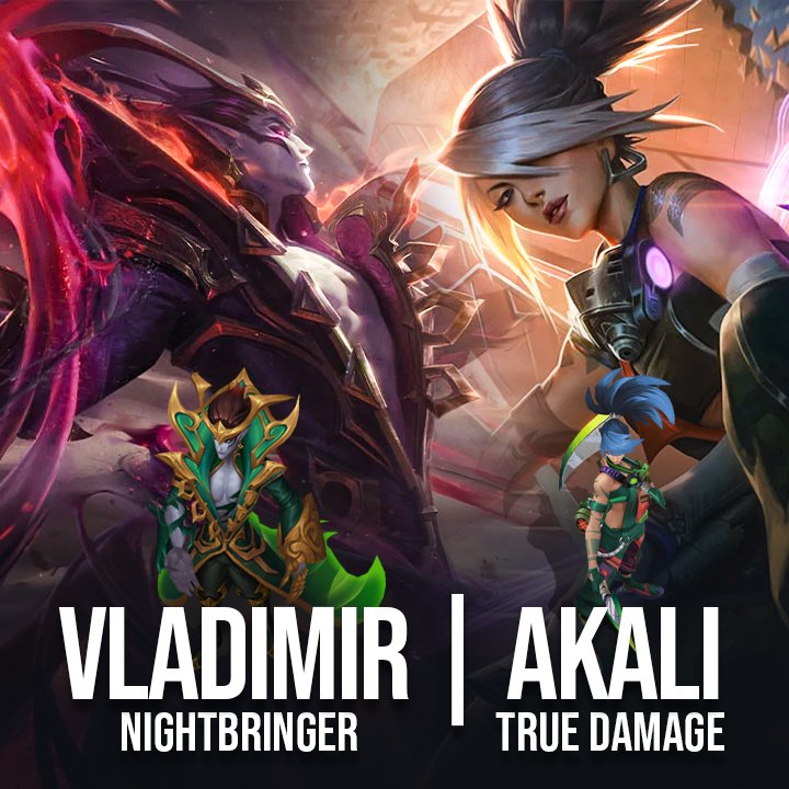 GorilaNerdy's tweet photo. Voy a estar regalando Skins de Vladimir y Akali A los que le den RT Me esten siguiendo y me manden captura de que estan suscritos a mi canal de youtube. https://t.co/diuVWikFIv