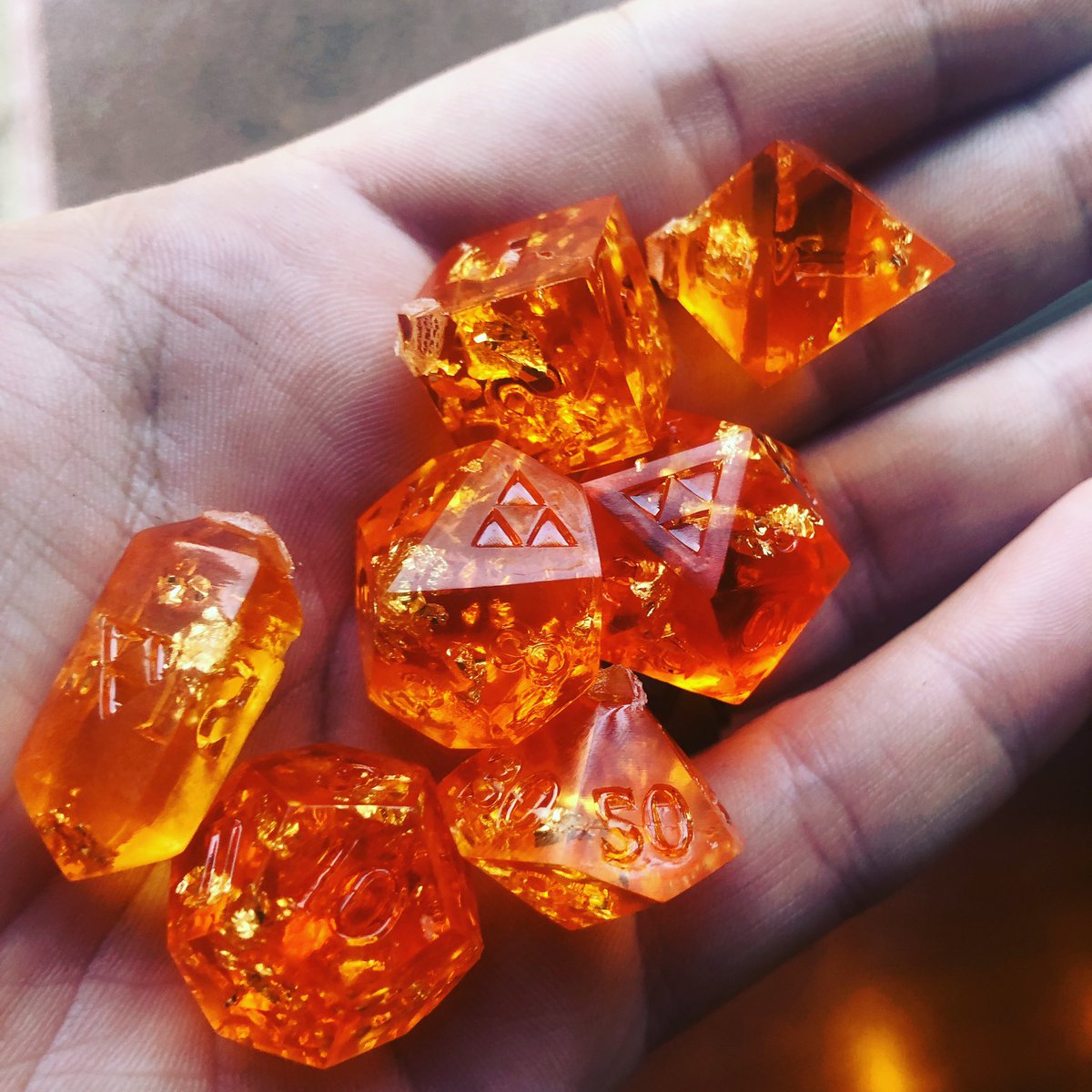 hardlightforge's tweet image. Woof. New #LoZ Molds are FIRE. Also digging the new color recipe for the goddess set!  #customdice #dice #diceporn #dnd #legendofzelda #zelda #link #breathofthewild