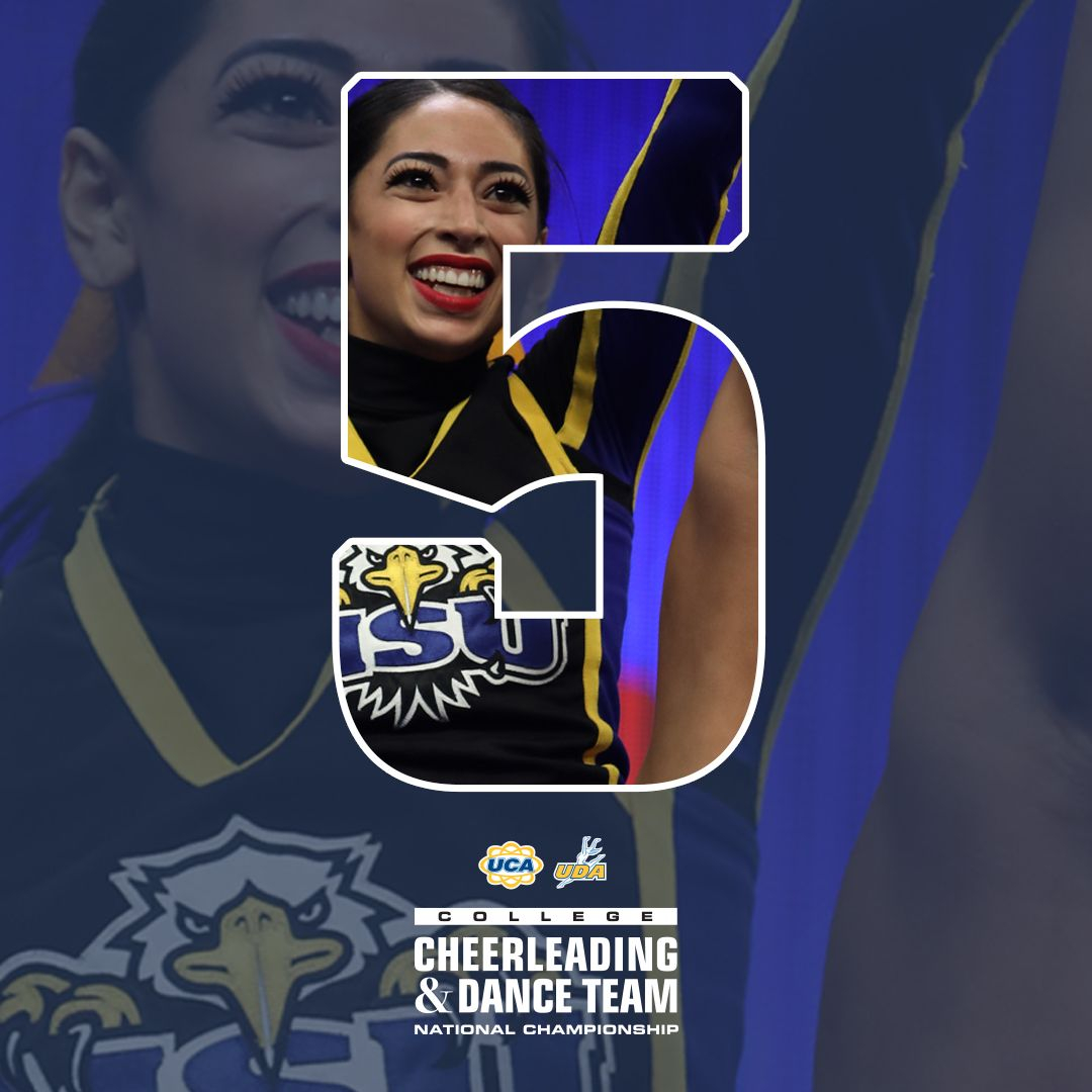 UCAupdates's tweet photo. 5 days until the College Cheerleading &amp; Dance Team National Championship! 👋 High Five a teammate in the comments you'll be taking the mat with at #UCAnationals! https://t.co/Q7F0jT7K2X