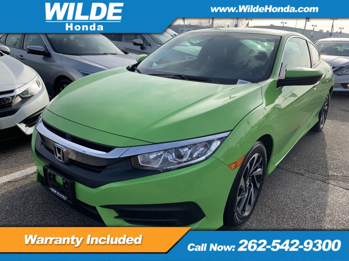 Stand out in this bright green certified pre-owned 2017 Honda Civic LX! Learn more: wildehonda.com/inventory/cert…