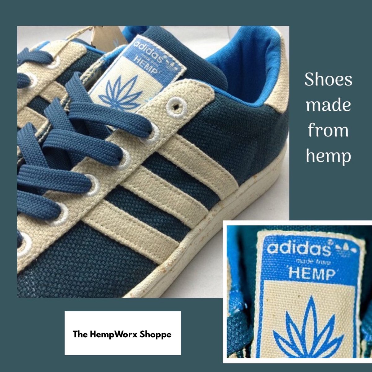 TheCbdHangOut's tweet photo. The #sportswear #Adidas brand of hemp #shoes is #organic &amp; produced with all-natural materials. The public has demonstrated a high level of excitement for the product, &amp; sales have been booming. Hemp will be the worlds greatest #comeback.🌿#thecbdhangout #thehempworxshoppe https://t.co/8cZSydO4oY