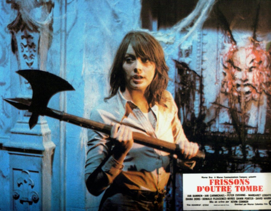 屍エージロウ屍 血臭の森 のヒロインは スージー ケンドールなんだけど 最初に襲われるレスリー アン ダウンのインパクトが強い 後ルックスも良い ので宣材はこっちばっかり使われる 流石っ 額 のシワ で演技するぐらいだからね 笑