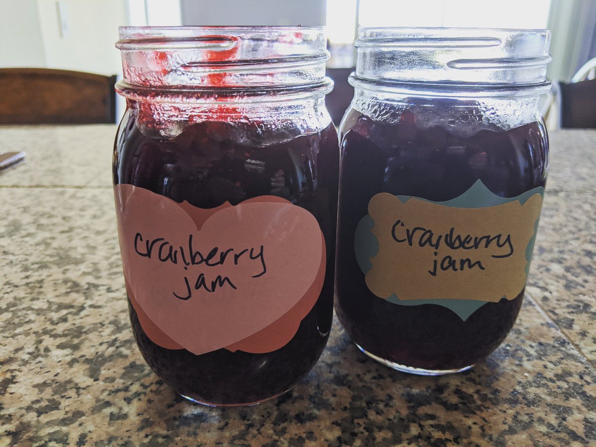 Leftover whole cranberries from the holidays? Don't waste them, make it into freezer jam in 15 minutes! Wash, add water, sugar and cinnamon. Boil for 10 minutes, crushing the berries with a spoon. Pour into glass jars leaving 1" space. Let cool then place lids and freeze.