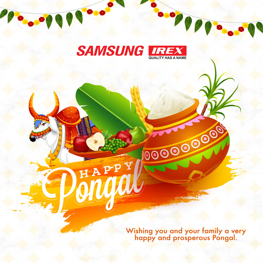 SamsungIrex's tweet photo. Wishing you and your family a very happy and prosperous Pongal.
#SamsungIrexIndia #Pongal2020 #Goodvibes #PositiveYear #PongalCelebrations https://t.co/vbinhAVbnx