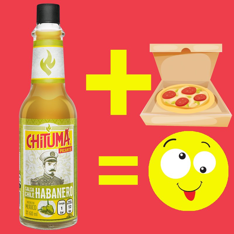Salsa CHITUMA (@salsachituma) on Twitter photo <a href="/SalsaChituma/">Salsa CHITUMA</a> #ChileHabanero + #Pizza = #UnaLocuradeSabor
#QuieroMiCHITUMA #CHITUMAesLaMejor <a href="/SalsaChituma/">Salsa CHITUMA</a> #ChileHabanero + #Pizza = #UnaLocuradeSabor
#QuieroMiCHITUMA #CHITUMAesLaMejor