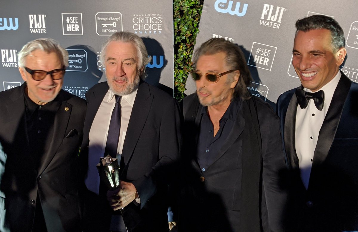 CriticsChoice's tweet photo. The Irishman takes Best Ensemble, and Hollywood royalty graces the #CriticsChoice https://t.co/S8ZNTXu4fc