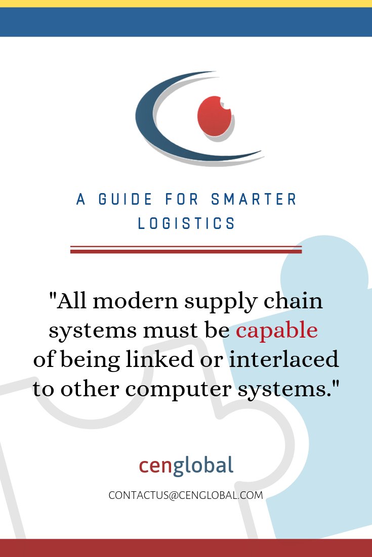Cenglobal has extensive integration expertise, having completed over 200 different interfaces in the last 2 years.  Our expertise includes XML, AS/2, JSON etc.

Learn more about our products and services at cenglobal.com

#LogisticsAutomation #CenglobalATMS #WMS