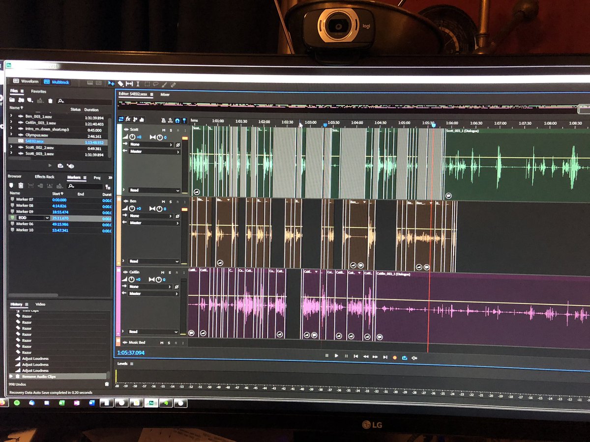 Wrapping up the edit to Episode 40 and heading to the studio to record Ep. 41.