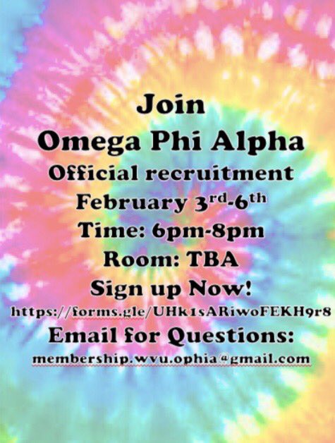 opawvu's tweet photo. Interested in joining a service based sorority and making life long friendships?
Save the date and join us February 3rd-6th. We can’t wait to meet you! ✨ Sign up with the following link: https://t.co/QdwTKdL6Dc https://t.co/NKR704Hh74