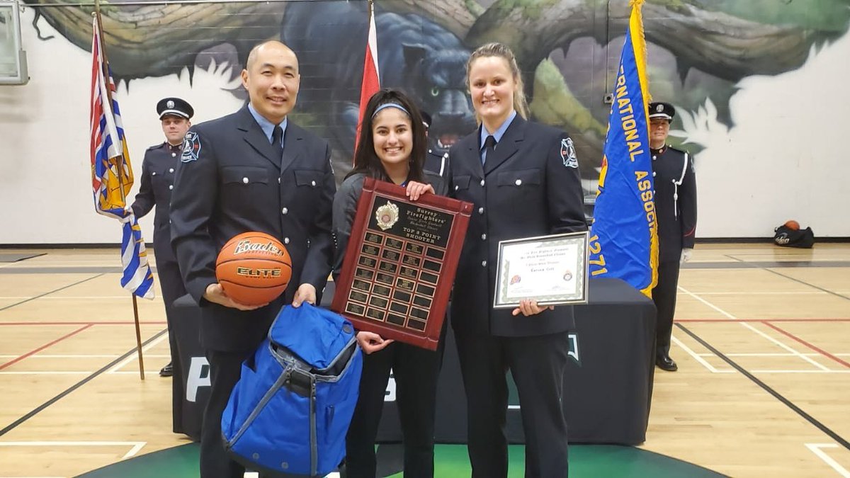 Congratulations to Karina for winning the 3 point contest at the Surrey Fire Fighters Tournament #sridge