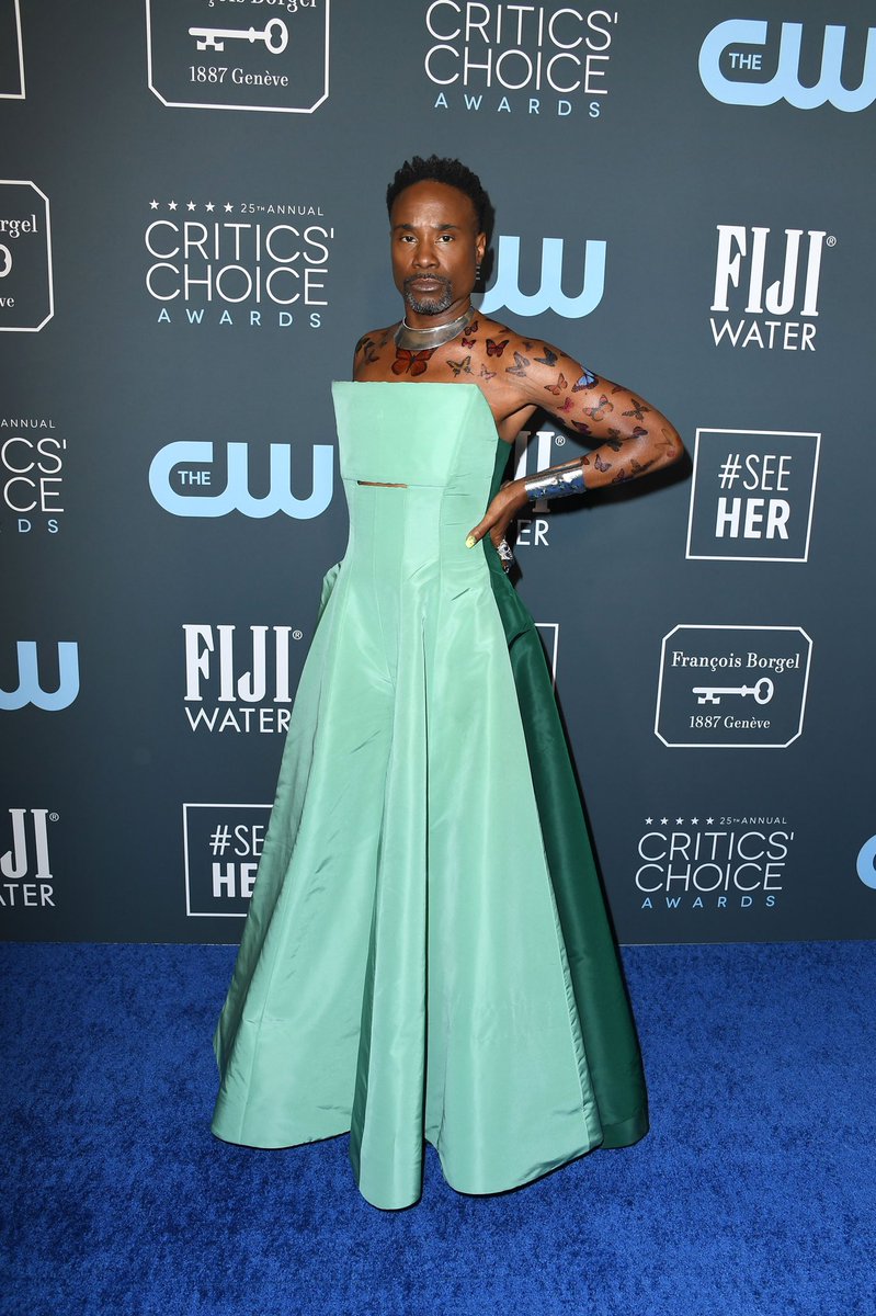 Billy Porter on Twitter: "Flying Free 🦋 wearing @HoganMcLaughlin styled by @sammyratelle. Jewels by @lynn_ban. Custom boots by @coach. Nails by @CNDWorld. 📸 @GettyImages #CriticsChoiceAwards2020 #CriticsChoiceAwards # billyporter #posefx https://t.co ...