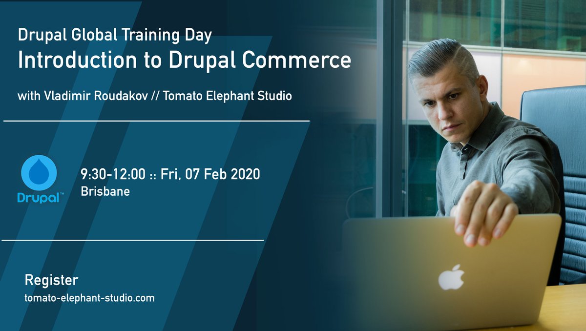 TESDev's tweet image. Free &quot;Introduction to #Drupal Commerce&quot; is coming to Brisbane as part of #drupalGTD. Limited seats are available: bit.ly/37XU55Y

#DrupalCommerce #Drupal8 #training #workshop