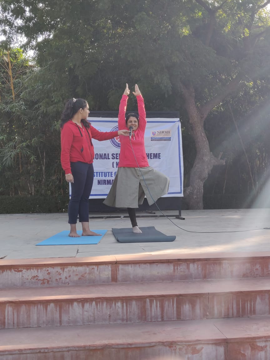 nss_imnu's tweet photo. "Yoga is the art work on the canvas of body, mind and soul"

NSS IMNU conducted a yoga session on 10th of January as re-energizing and rejuvenating experience for students amidst the stressed sessions of daily worries which acted as a break through. https://t.co/DdJJ1qYL6C