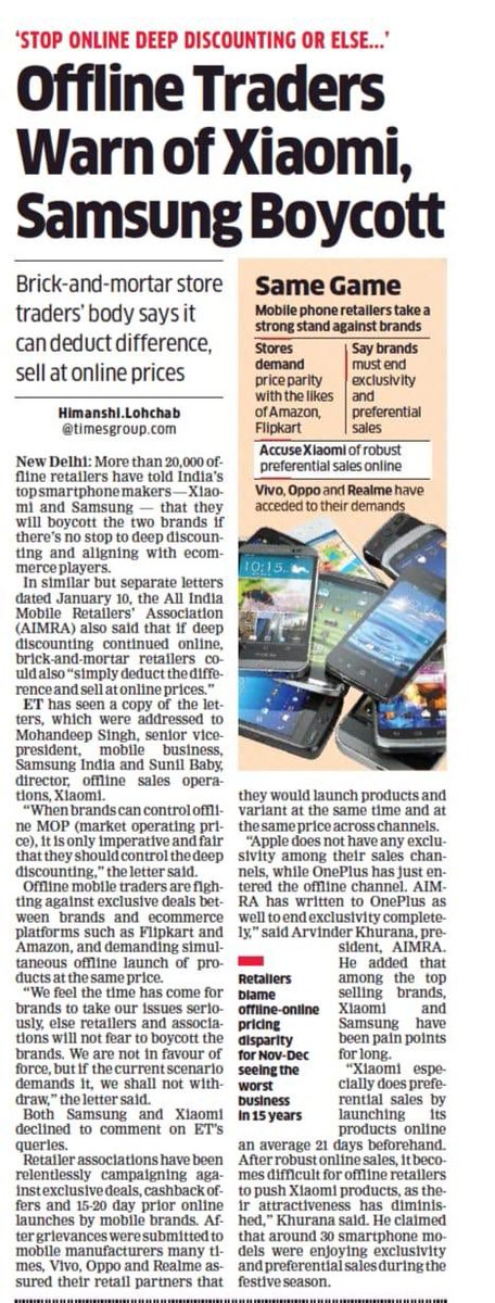 AimraIndia's tweet photo. Offline demands fair play by ending online exclusivity.
@Samsungindia
@SamsungMobile
@KimKi_samsung
@SamsungUS
@mohandeepsingh
@CCI_India
@PiyushGoyal 
@praveendel
@sumitagarwal_82
@AimraIndia https://t.co/3j6HMt8lSD