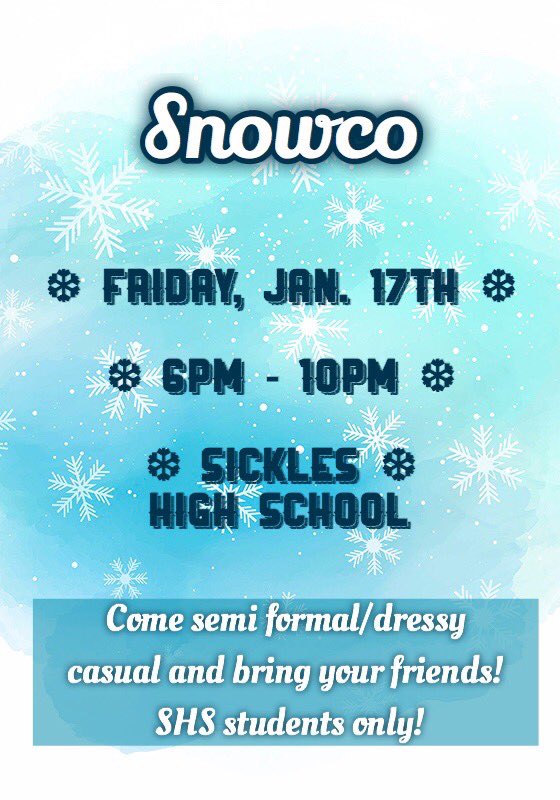 Sickles2020's tweet photo. SENIORS💚 SN❄️WCO ticket sales start TOMORROW up until friday! FOR $20 ! They’re being sold both lunches in gryphons corner! 👑 DJ ron with be there with his HYPE dancers🤪 SHOW EM HOW ITS DONE 2020🥳🤩 https://t.co/vI7kyTyezj