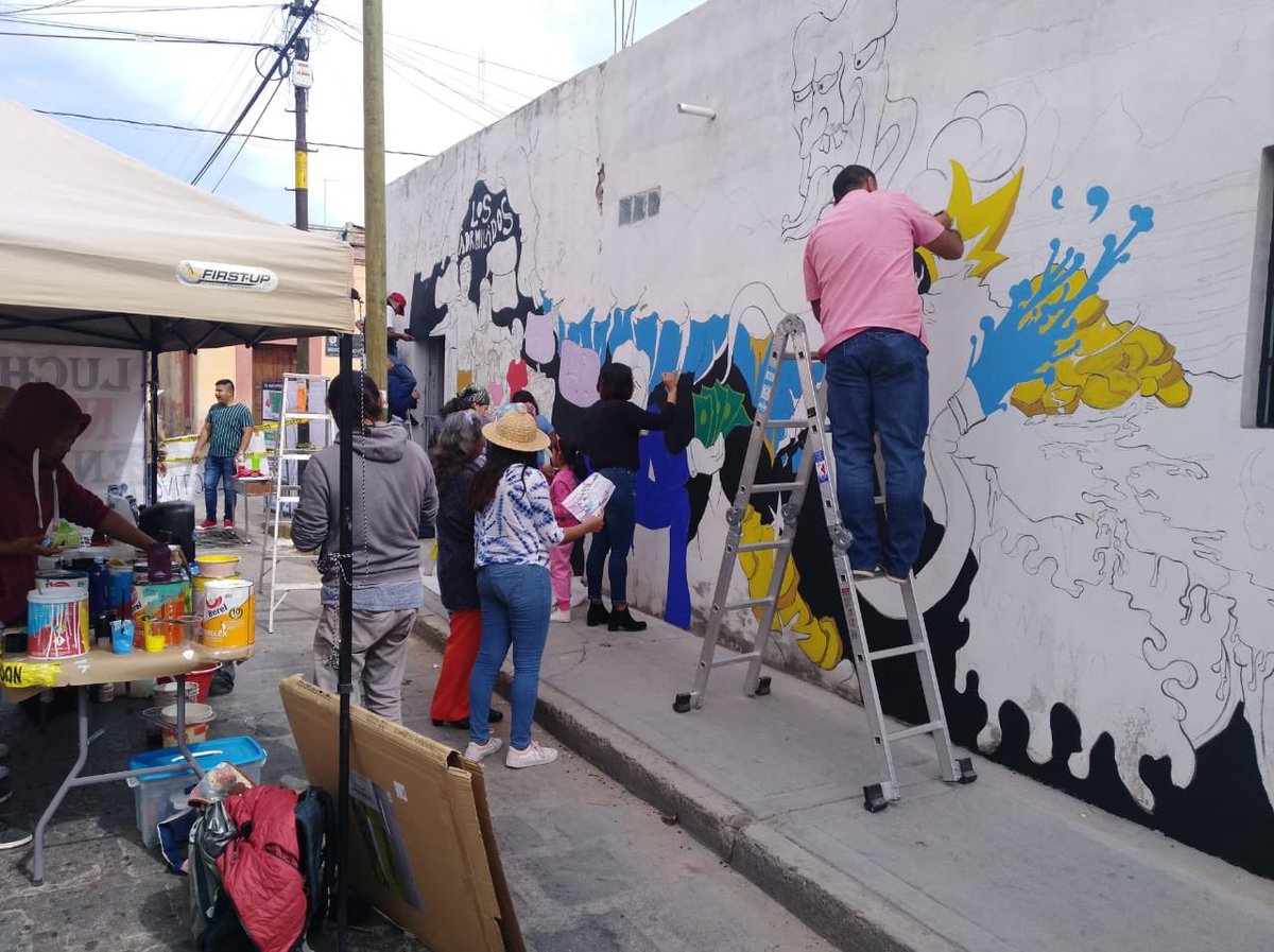 Colectivoguard1's tweet photo. El día de hoy se llevo acabo la pintura del 2do mural en contra de la mina a cielo abierto de la empresa #ArgonautGold “No a la mina, la mina contamina!!” 🤜🏼🤛🏼 https://t.co/KUTJ9cHGHk