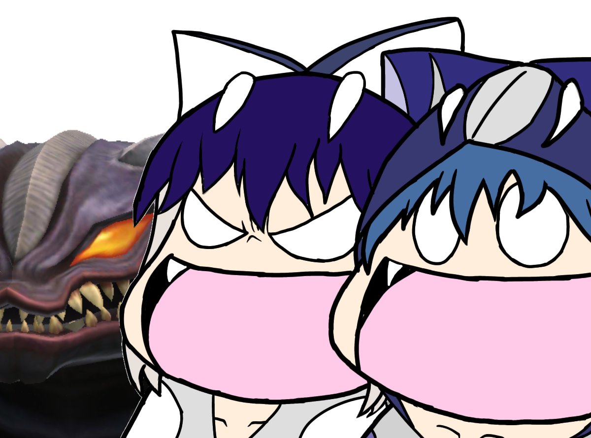 かゐてん V Twitter 怪獣擬人化 タミフルガゾート 元ネタ タミフルリバー三姉妹 疾走あんさんぶる好き トレースおもろい リリカ枠思いつかなかった