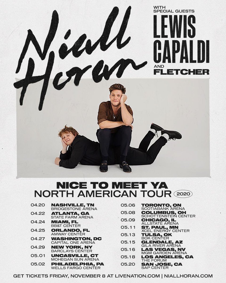 Niall horan tour 2020 deals