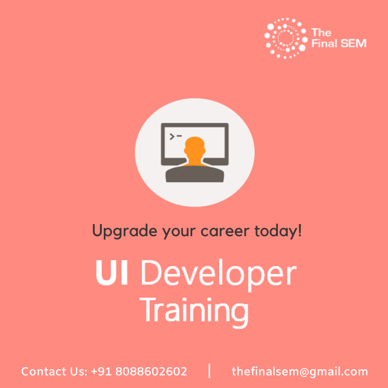 thefinalsem's tweet photo. Best UI developer training in Bangalore. Learn from the experts at #ThefinalSEM. Register Today! For more info visit https://t.co/CdwQxblD1p

#uidesign #UIdeveloper #UItraining #html #javascript30 #versioncontrol #cssframework #javascriptframework https://t.co/JippwXZYFT
