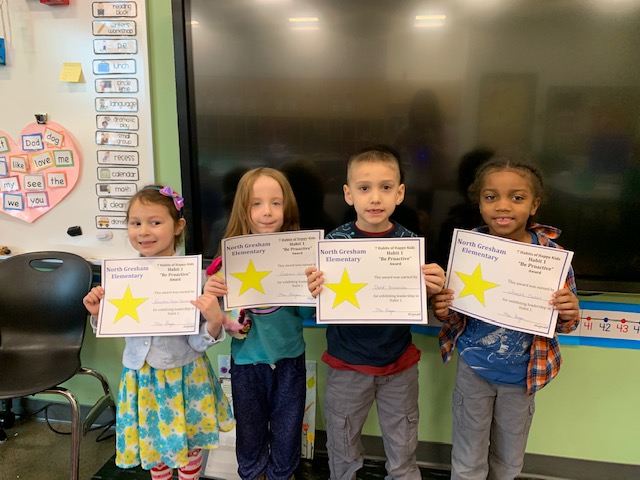 Some North Stars have been recognized by their teachers for being PROACTIVE.  Way to SHINE! #ReachRiseShine