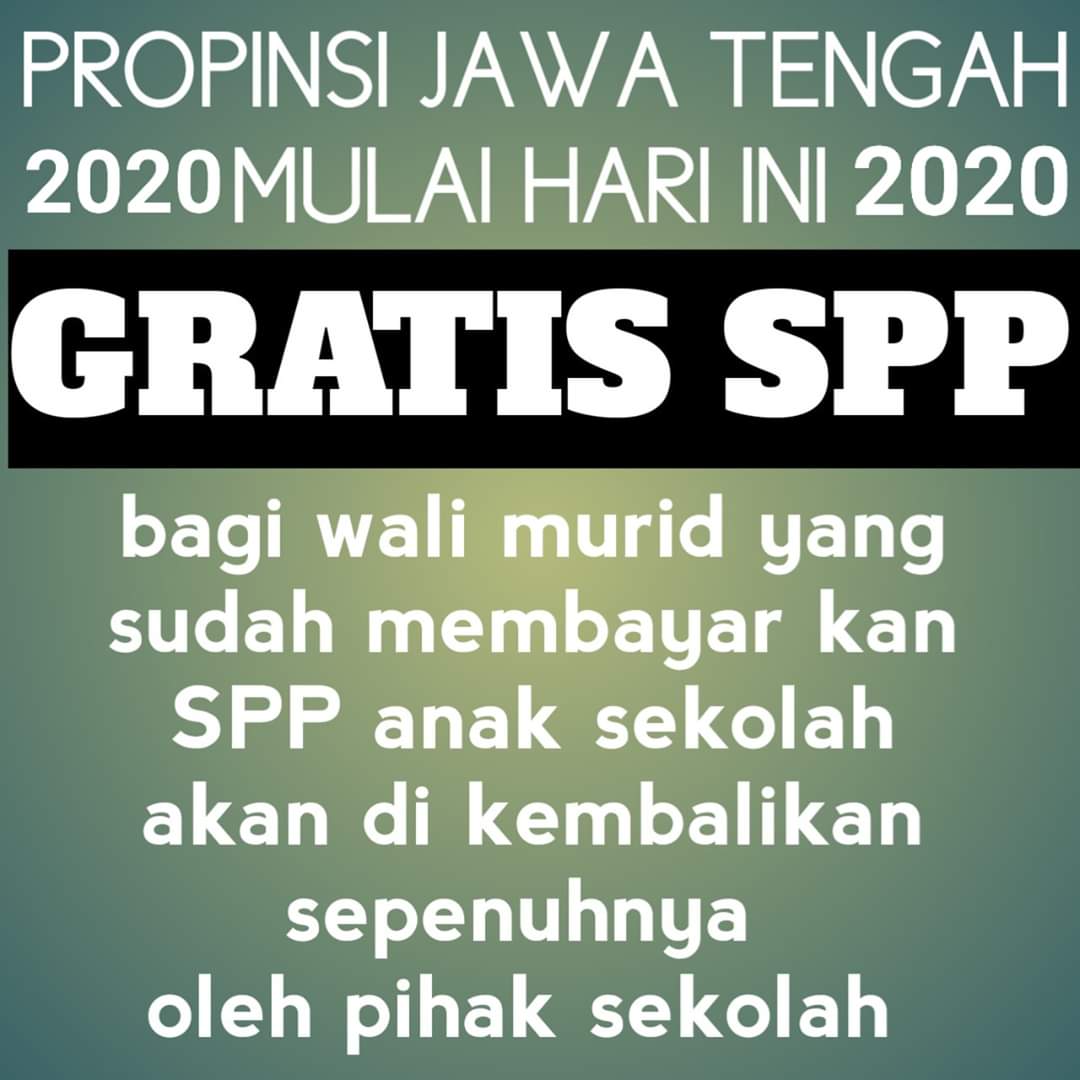 03__nakula's tweet photo. Teeeeeetttt tereteteeeeettt ✍️

SAH!!! 
Propinsi Jawa Tengah mulai hari ini tanggal 13-01-2020 BEBAS SPP. 

Bagi wali murid yang sudah terlanjur membayar spp, pihak sekolah akan mengembalikan utuh tanpa potongan. 👍👍

#JatengBebasSPP https://t.co/jvh1e17P7U