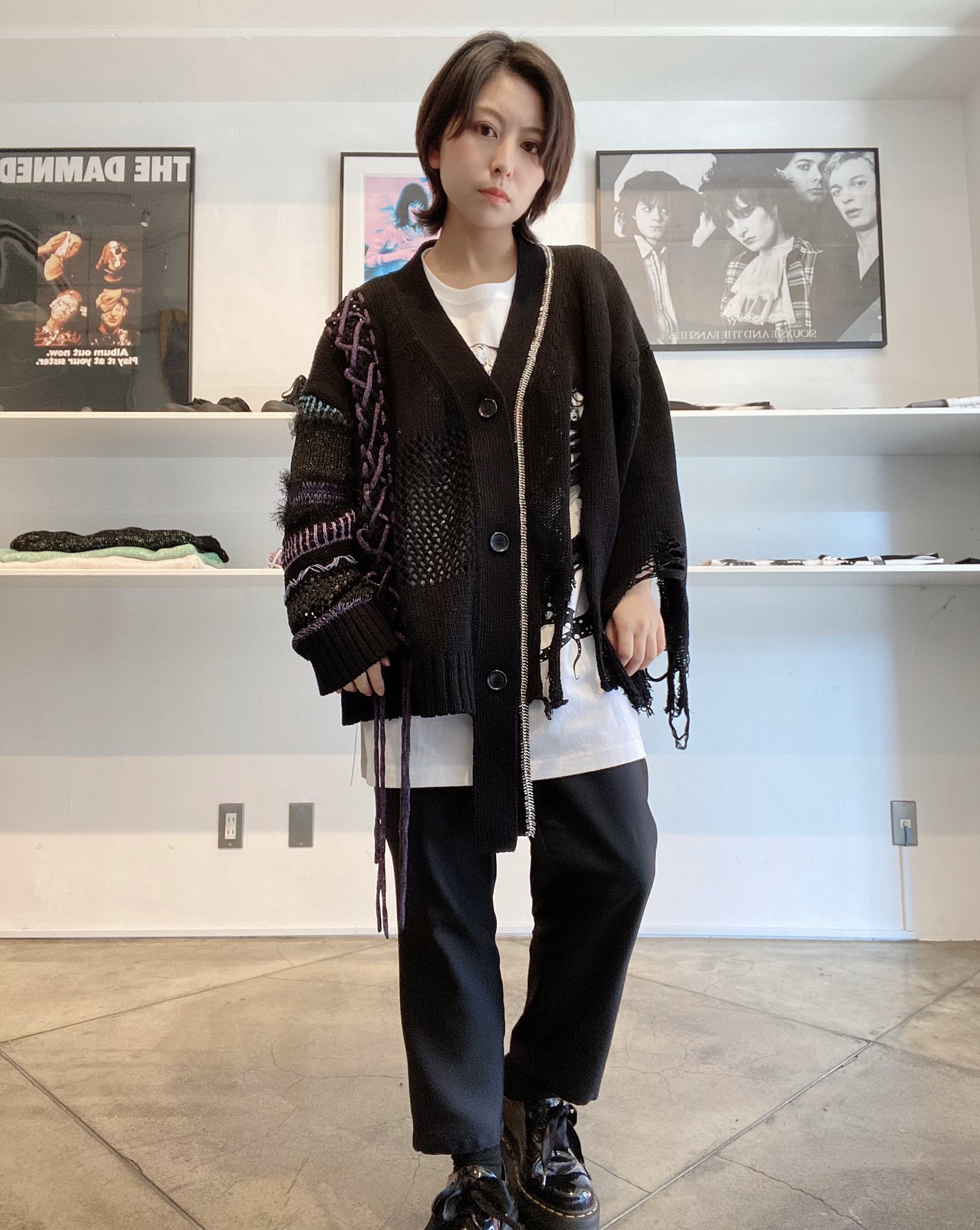 極美品‼︎KIDILL×RURUMU - 21SS ドローコードニットカーディガン