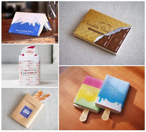 これは持ち歩きたくなる？まるでアイスのようなブックカバーと栞！