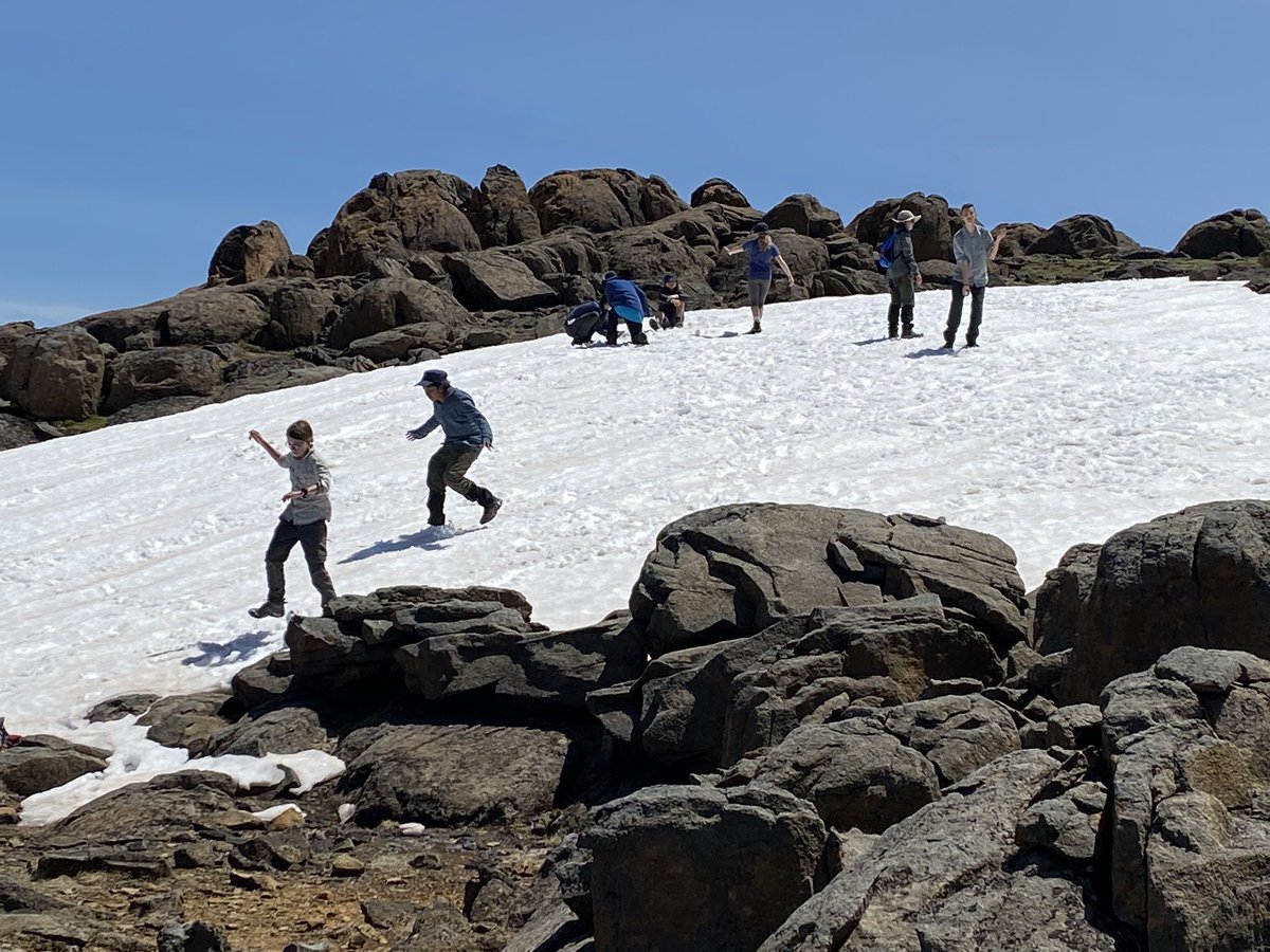 vicky_vwoodman's tweet photo. Blues skies after extreme weather conditions, camping at New Pellian, Mt Oakley, snow ball fight on Mt Ossa! https://t.co/2BNnY9xJY4