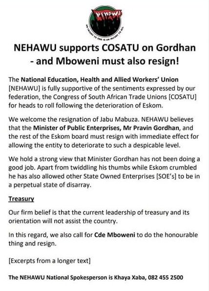 _AfricanSoil's tweet photo. Growing calls for Pravin Gordhan and Tito Mboweni to step down

Cc: @PresidencyZA @MYANC @CyrilRamaphosa https://t.co/4Qvf9Q72dX