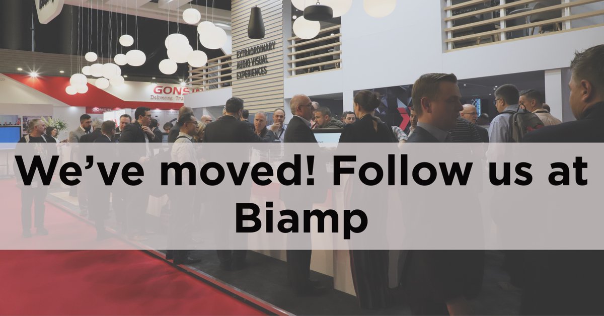 We are so excited to be part of the Biamp family as we continue to connect people through extraordinary audiovisual experiences. Follow our journey <a href="/Biamp/">Biamp</a> 🎉 #Biamp2020