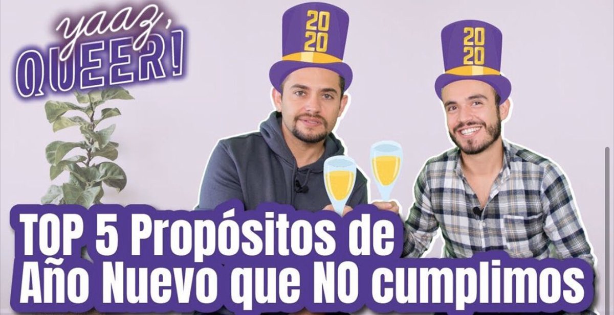yaazqueer's tweet photo. Amiqueers, ya está arriba el primer video del año...!! 💜

Aquí @army2501 y @AliasKiKiN nos hablan sobre los propósitos de Año Nuevo más comunes que generalmente no cumplimos 😅.

Y recuerden que en Yaaz queer, cabemos todos!! 💜

https://t.co/oIiTQqdC6z https://t.co/KDhuqmTDwj