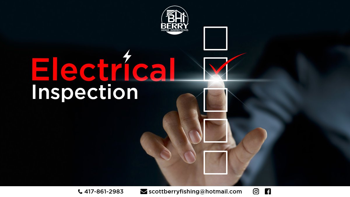 Under electrical inspection, our team will look for defects (if any) within these components.

✅ Service drop
✅ Service entrance conductors, cables and raceways
✅ Service equipment and main disconnects
✅ Service grounding
✅ Conductors and many more.

#berryhomeinspection