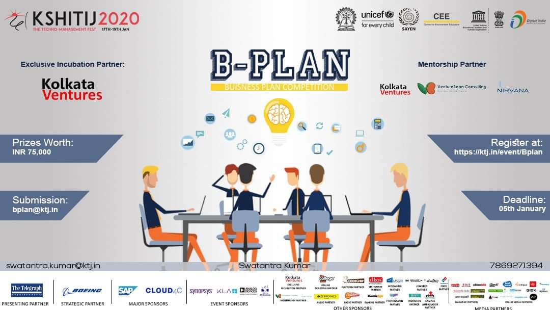 VentureBean is honoured to be associated with <a href="/IITKgp/">IIT Kharagpur</a> as a Mentor Partner for their Techno-Management Fest #KSHITIJ2020, January 17-19, at the campus. We will also be part of the adjudication panel for their Business Plan contest  ktj.in VentureBean.com