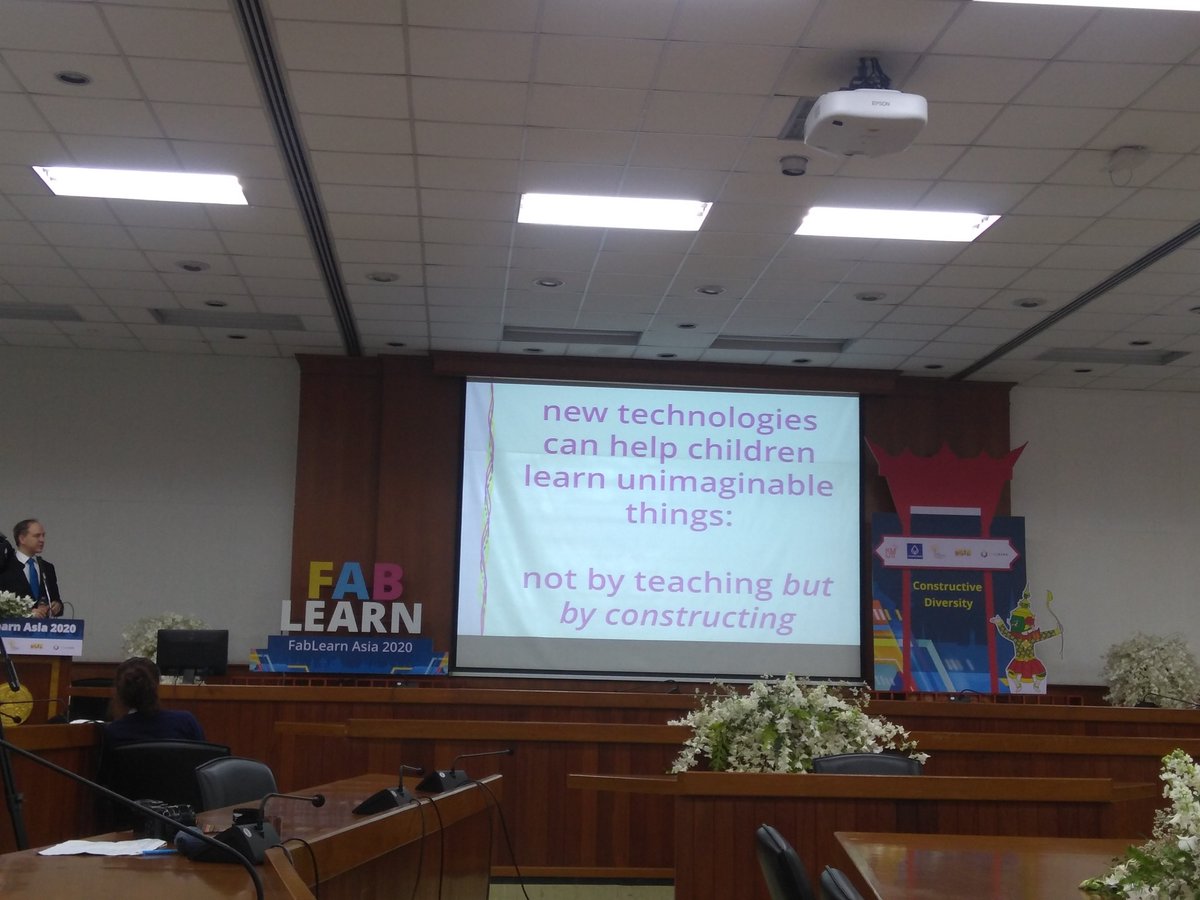 GManikutty's tweet photo. So beautifully put by @PauloBlikstein. In our work in India, we have also observed that peer group interactions plays a defining role in helping children gain more confidence working with technological artifacts that they might not have prior exposure to. @FabLearn #FablearnAsia https://t.co/aqtbaVXfMs