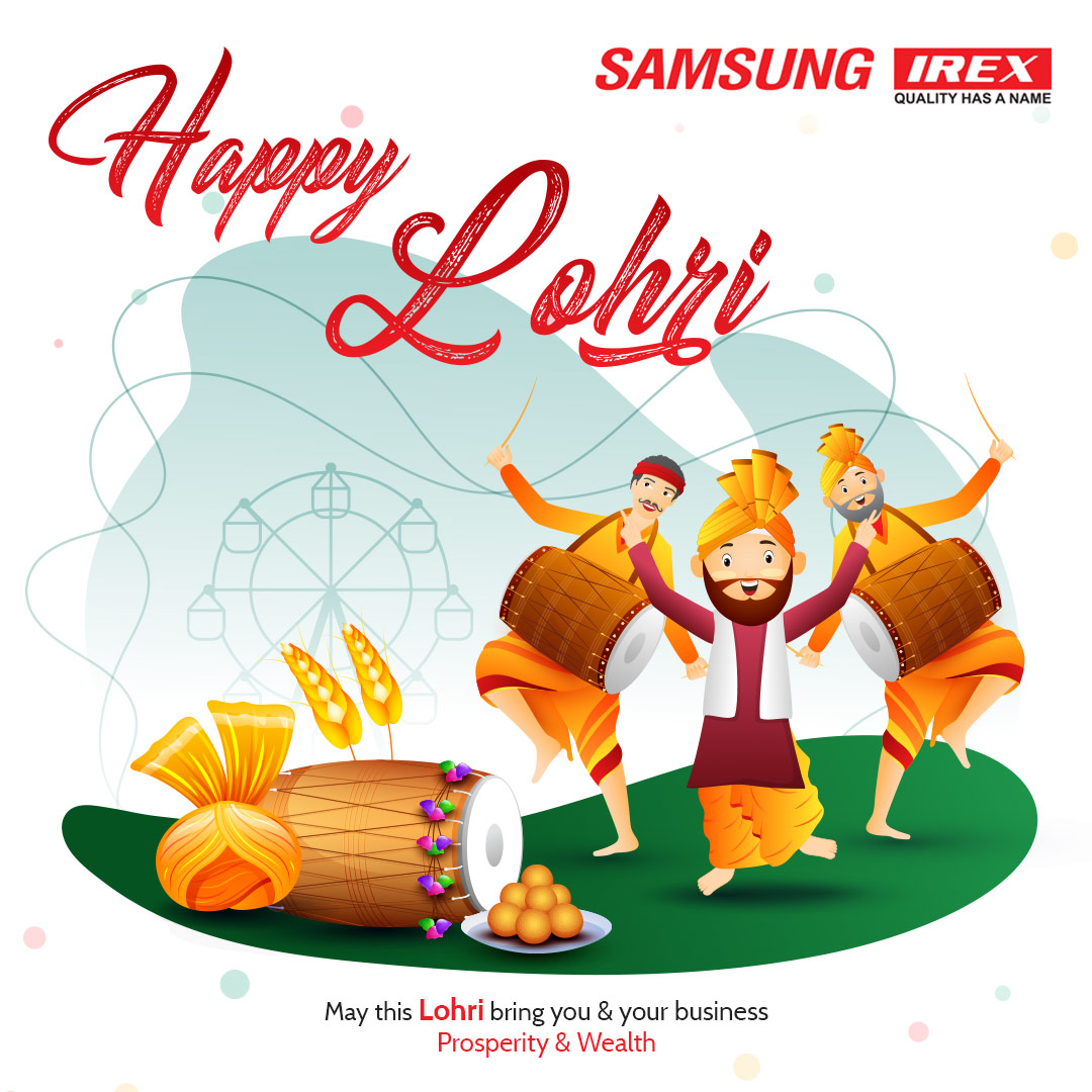 SamsungIrex's tweet photo. Wishing a very Happy Lohri to you and your family.
.
May this Lohri bring you & your business Prosperity & Wealth.
#SamsungIrexIndia #Lohri2020 #Goodvibes #PositiveYear #LohriCelebrations #PartyVibes https://t.co/oeGeeAtiss