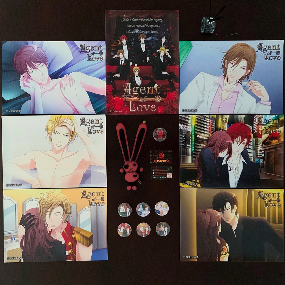 DelusionalInc's tweet image. #GameDevsforFireys #GameDevsforFiries

Agent Of Love Delusional Pack #Auction
-7xA3 Posters
-7xBadges
-1xKurokokoro Keychain
-Game Keys for 3xMain Sets
Total $150+

Bid start at $20 Inc worldwide post
Auction End 22/01/20 at 11am AEST

#Otome #VNdev #indiedev #visualnovel #vnlink